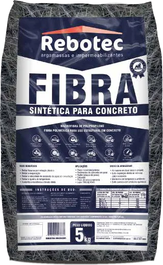 Fibra para Concreto Rebotec